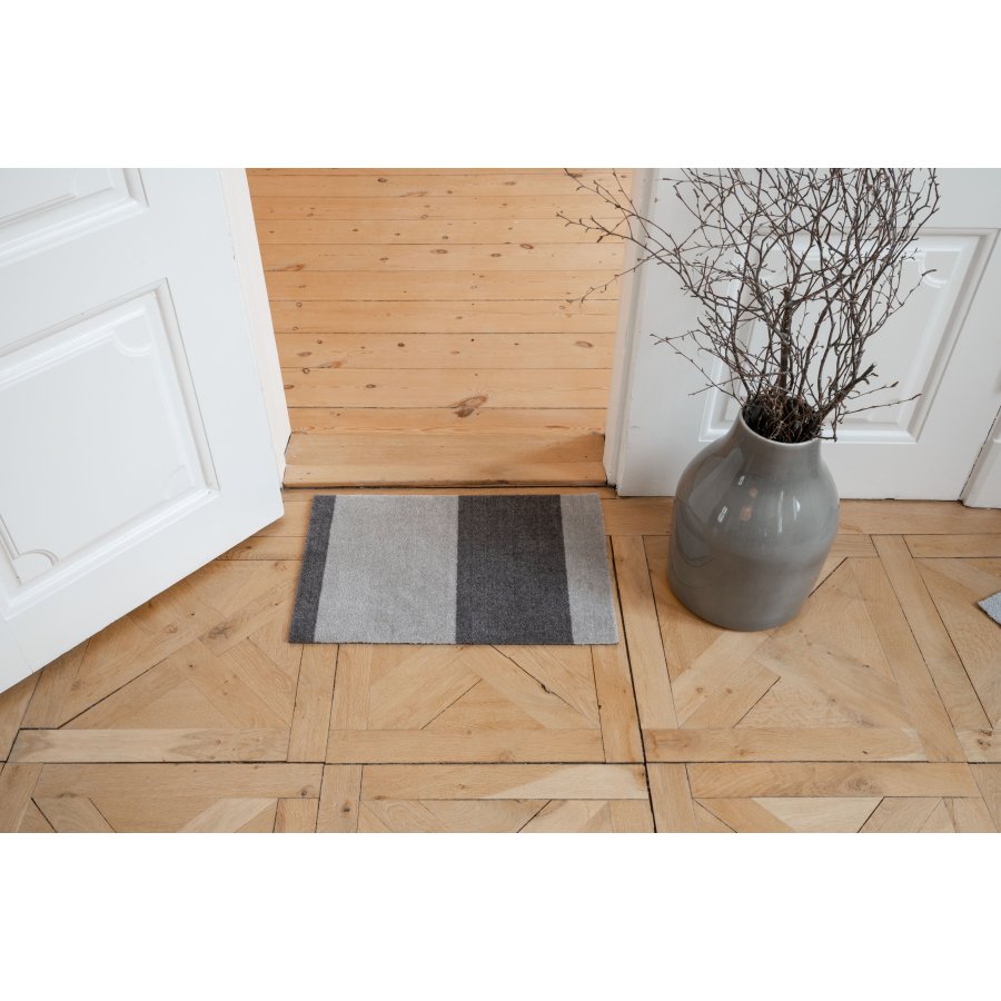 Tica Copenhagen Stripes Horizontal Matte 40x60 cm, Stahlgrau/Hellgrau