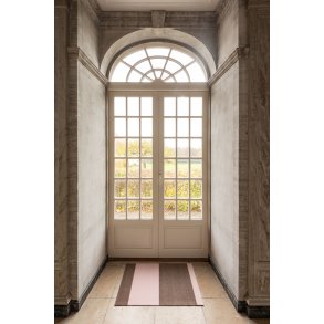 Tica Copenhagen Stripes Horisontal Gulvmåtte 60x90 cm, Sand/Lyserød