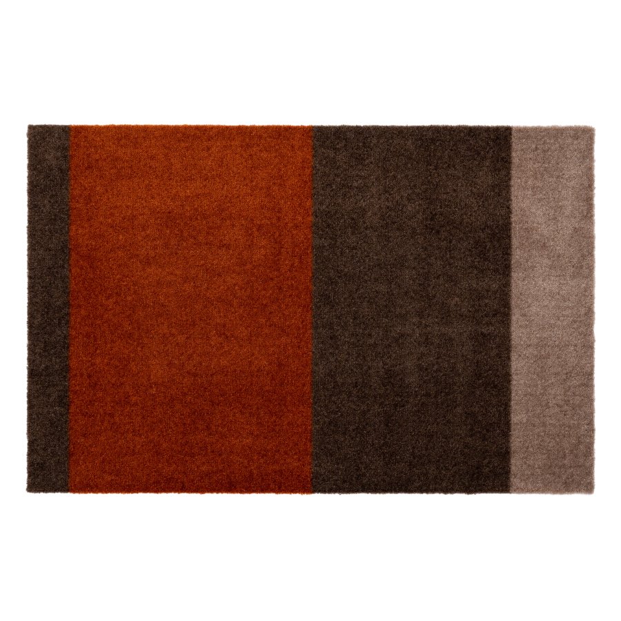 Tica Copenhagen Stripes Horisontal Gulvmtte 60x90 cm, Sand/Brun/Terracotta