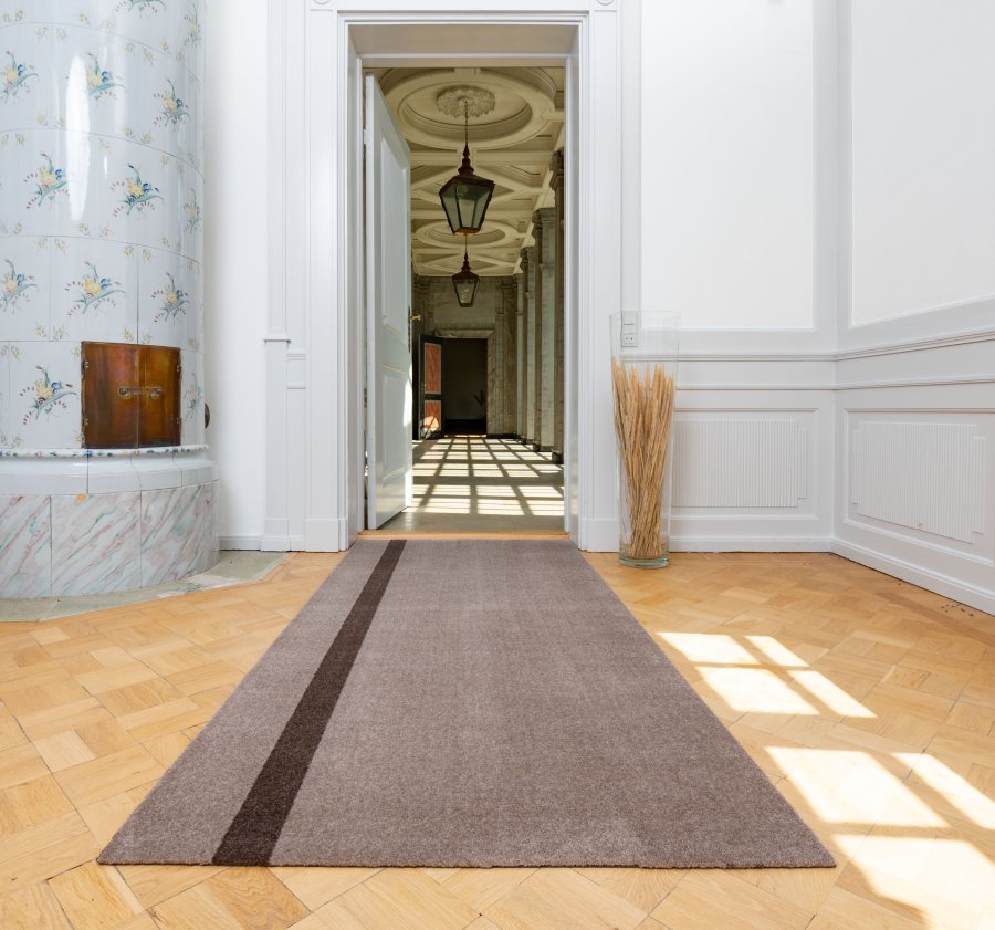 Tica Copenhagen Stripe Vertical Matte 90x200 cm, Sand/Braun