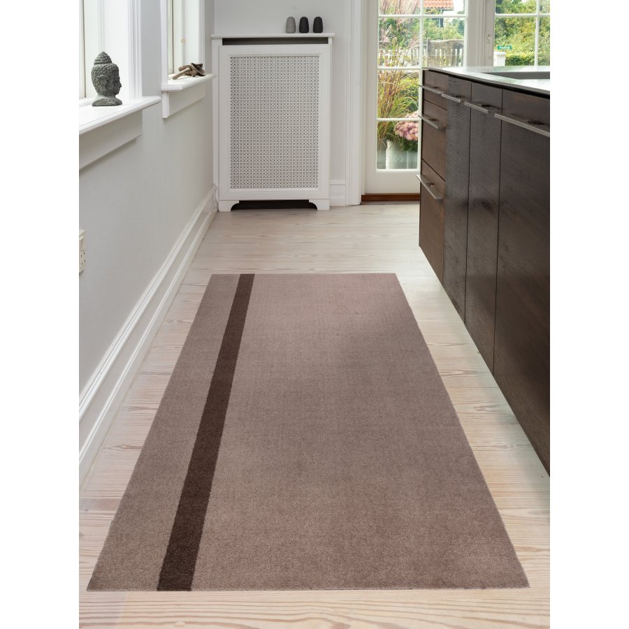 Tica Copenhagen Stripe Vertical Matte 90x200 cm, Sand/Braun