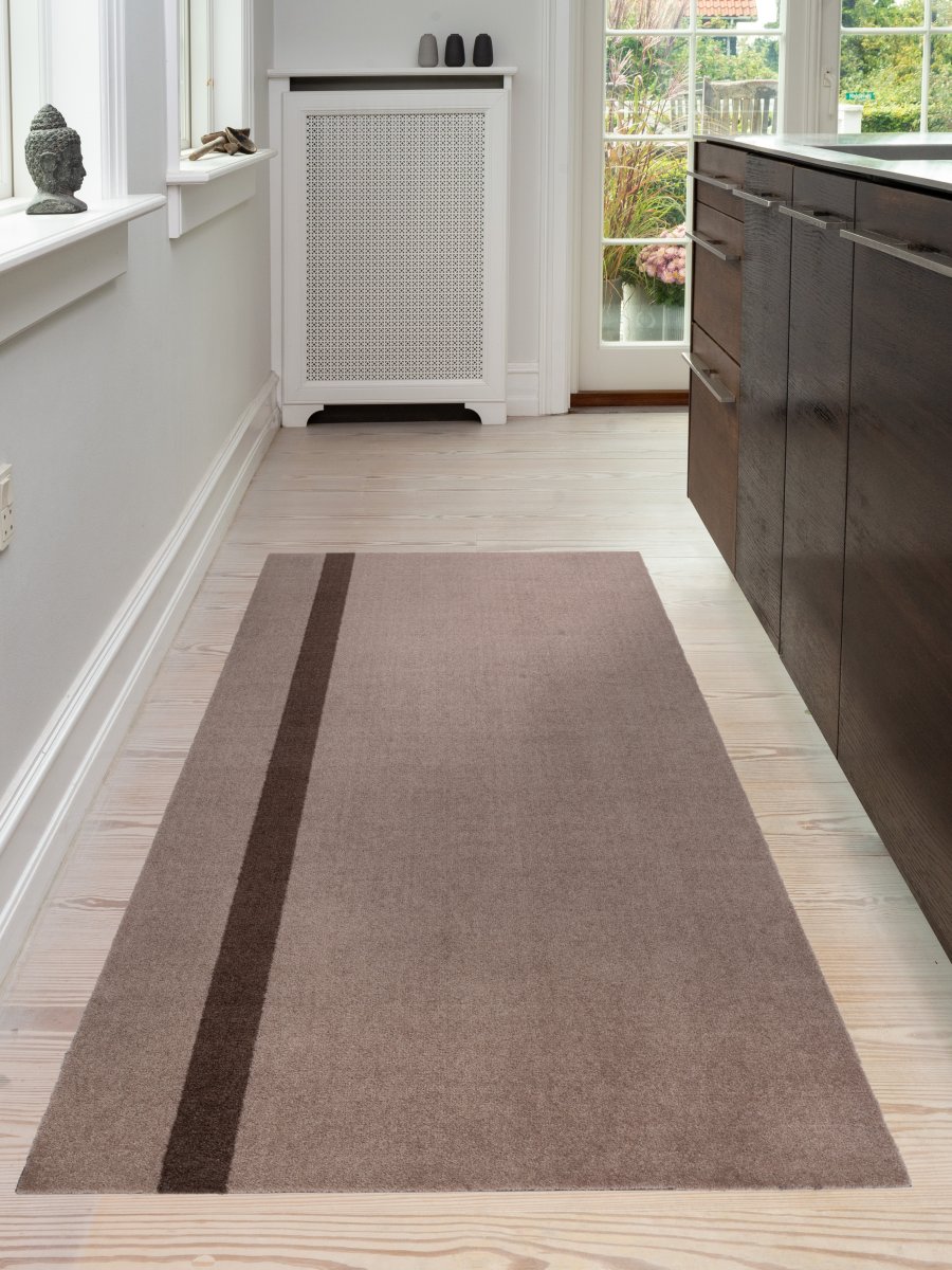 Tica Copenhagen Stripe Vertical Matte 90x200 cm, Sand/Braun