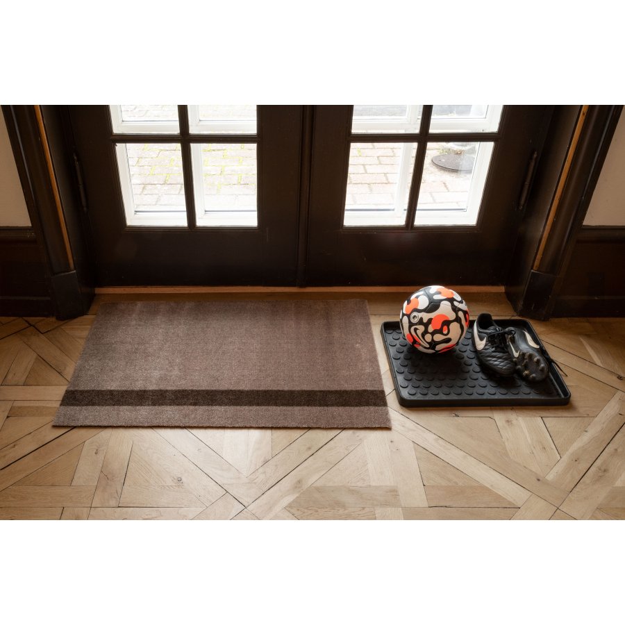 Tica Copenhagen Stripes Vertikal Gulvmtte 60x90 cm, Sand/Brun