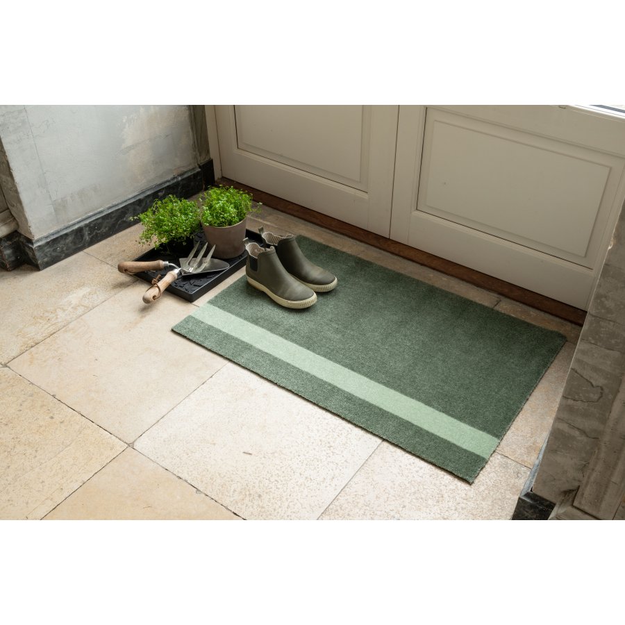 Tica Copenhagen Stripes Vertikal Gulvmtte 60x90 cm, Stvetgrn/Lysgrn