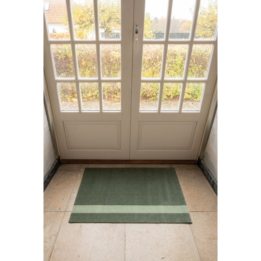 Tica Copenhagen Stripes Vertikal Gulvmtte 60x90 cm, Stvetgrn/Lysgrn