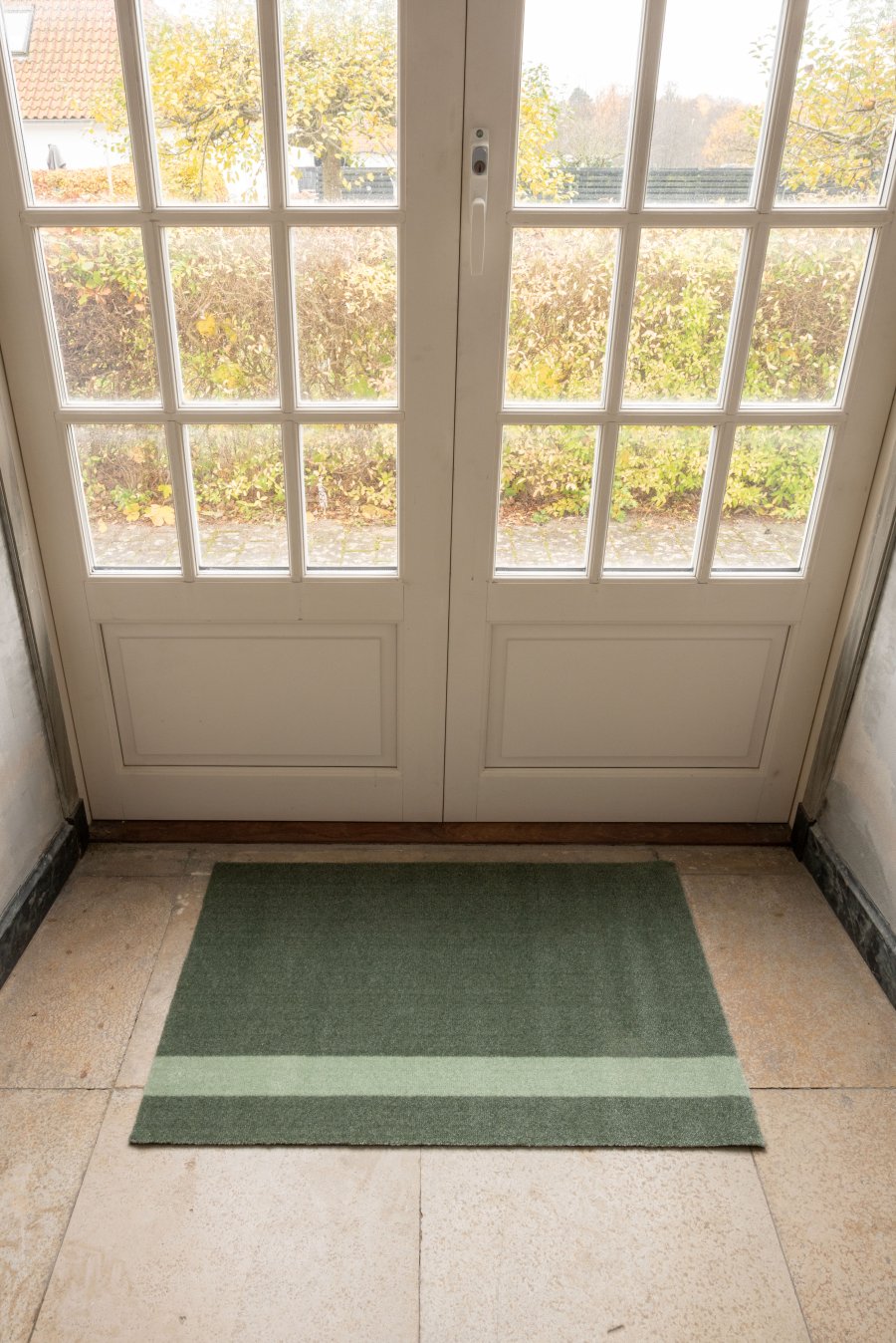 Tica Copenhagen Stripes Vertikal Gulvmtte 60x90 cm, Stvetgrn/Lysgrn