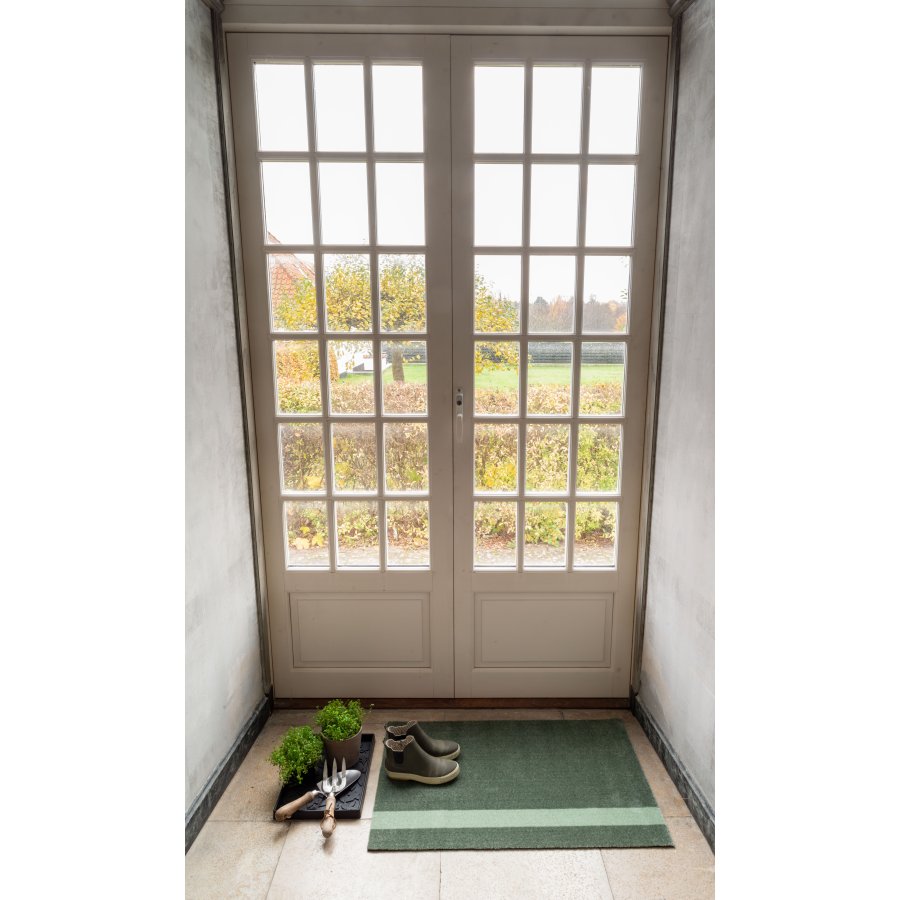 Tica Copenhagen Stripes Vertikal Gulvmtte 60x90 cm, Stvetgrn/Lysgrn