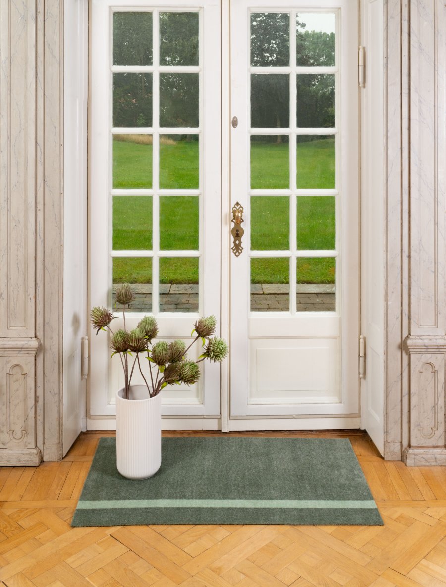 Tica Copenhagen Stripes Vertikal Gulvmtte 67x120 cm, Stvetgrn/Lysgrn