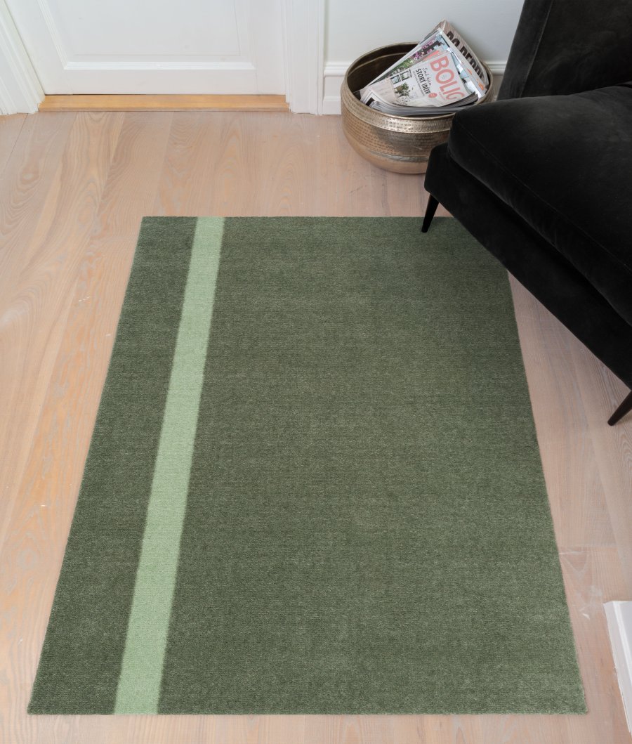 Tica Copenhagen Stripes Vertikal Gulvmtte 67x120 cm, Stvetgrn/Lysgrn