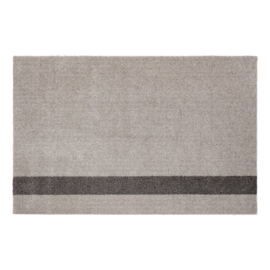 Tica Copenhagen Stripes Vertikal Gulvmtte 60x90 cm, Lysegr/Steelgrey