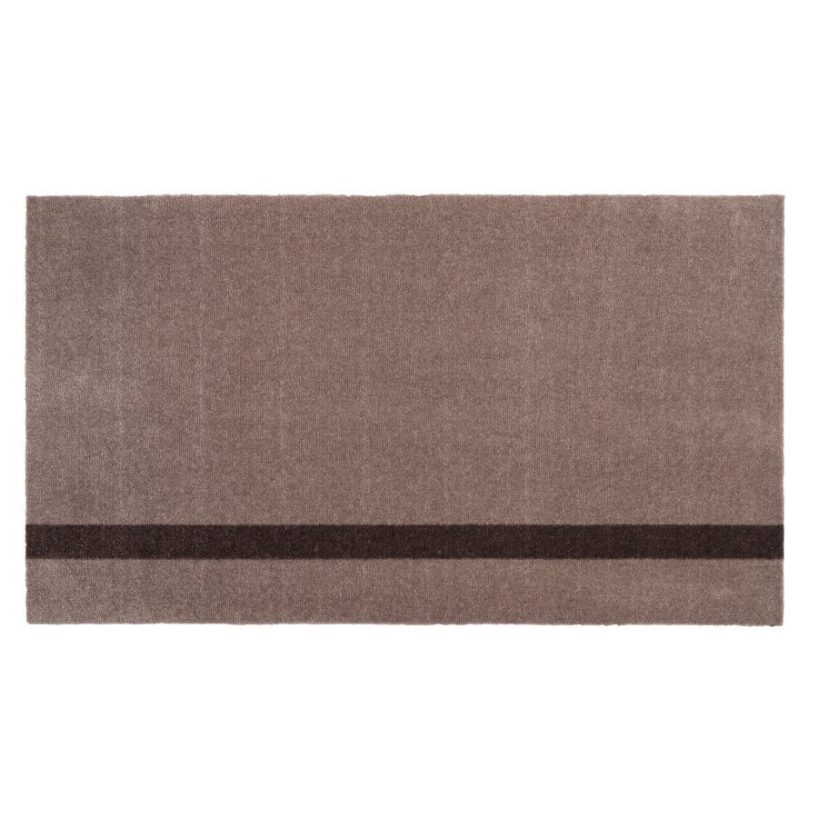 Tica Copenhagen Stripes Vertikal Gulvmtte 67x120 cm, Sand/Brun
