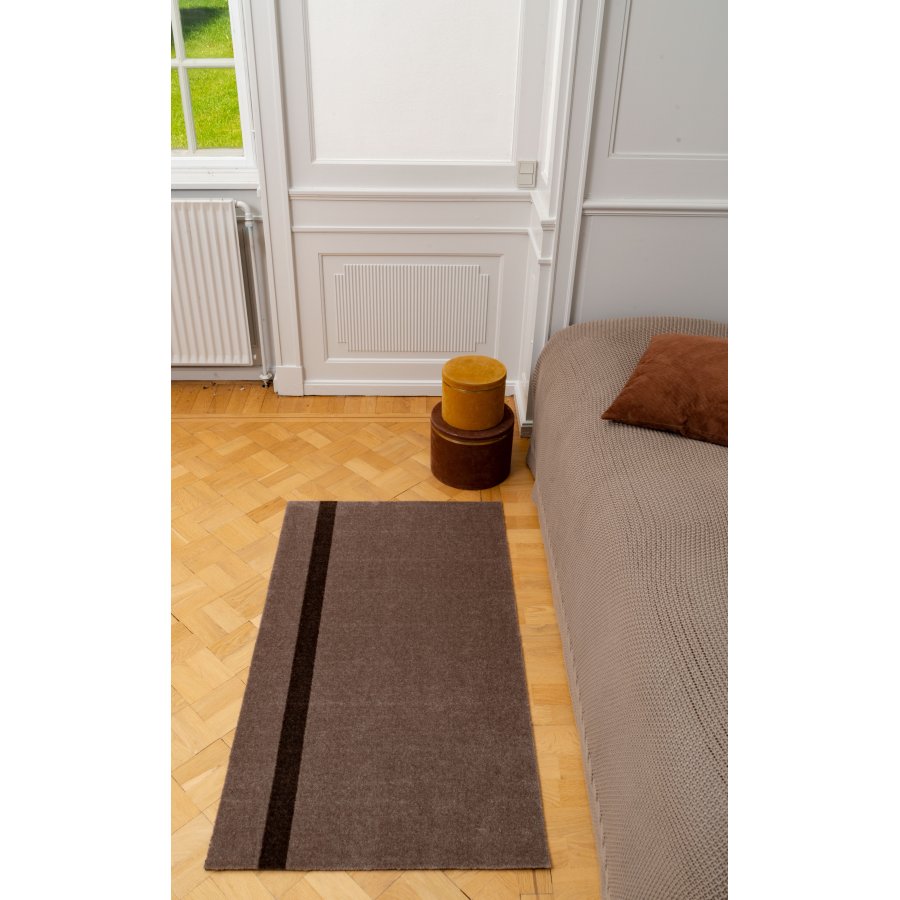 Tica Copenhagen Stripes Vertikal Gulvmtte 67x120 cm, Sand/Brun
