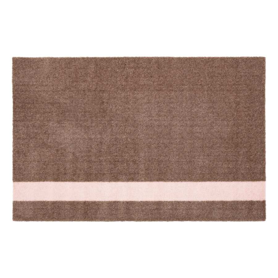 Tica Copenhagen Stripes Vertikal Gulvmtte 60x90 cm, Sand/Rose
