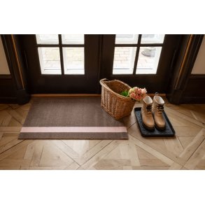 Tica Copenhagen Stripes Vertikal Gulvmåtte 60x90 cm, Sand/Rose