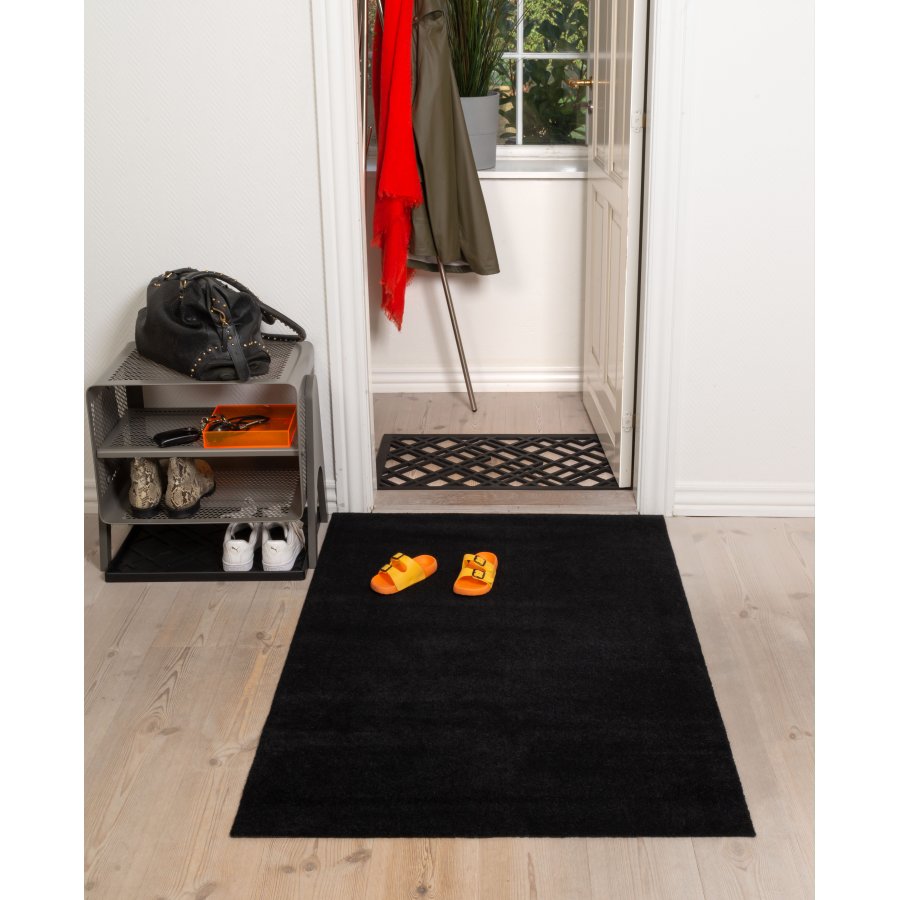 Tica Copenhagen Uni Color Schmutzfangmatte 90x130 cm, Schwarz
