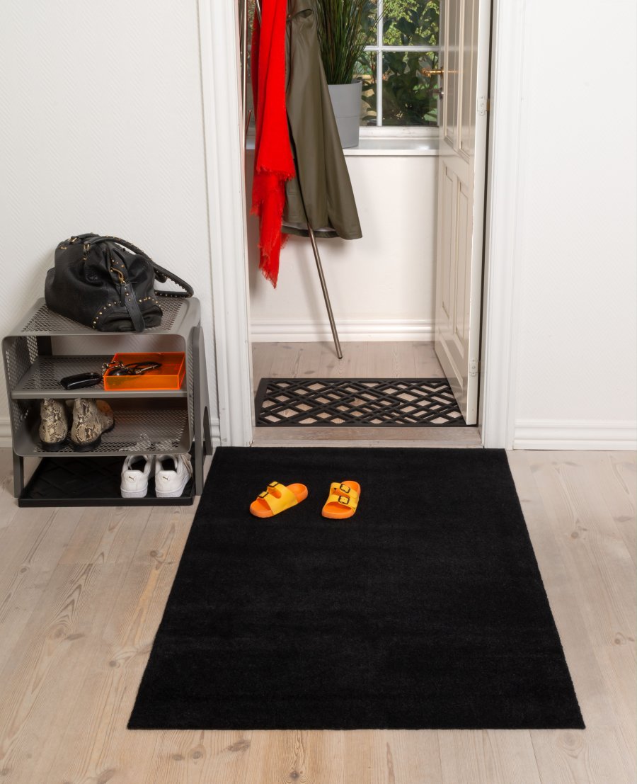 Tica Copenhagen Uni Color Schmutzfangmatte 90x130 cm, Schwarz