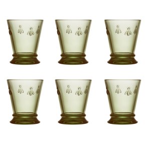 La Rochère Abeille Vandglas 6 stk. 26 cl, Grøn