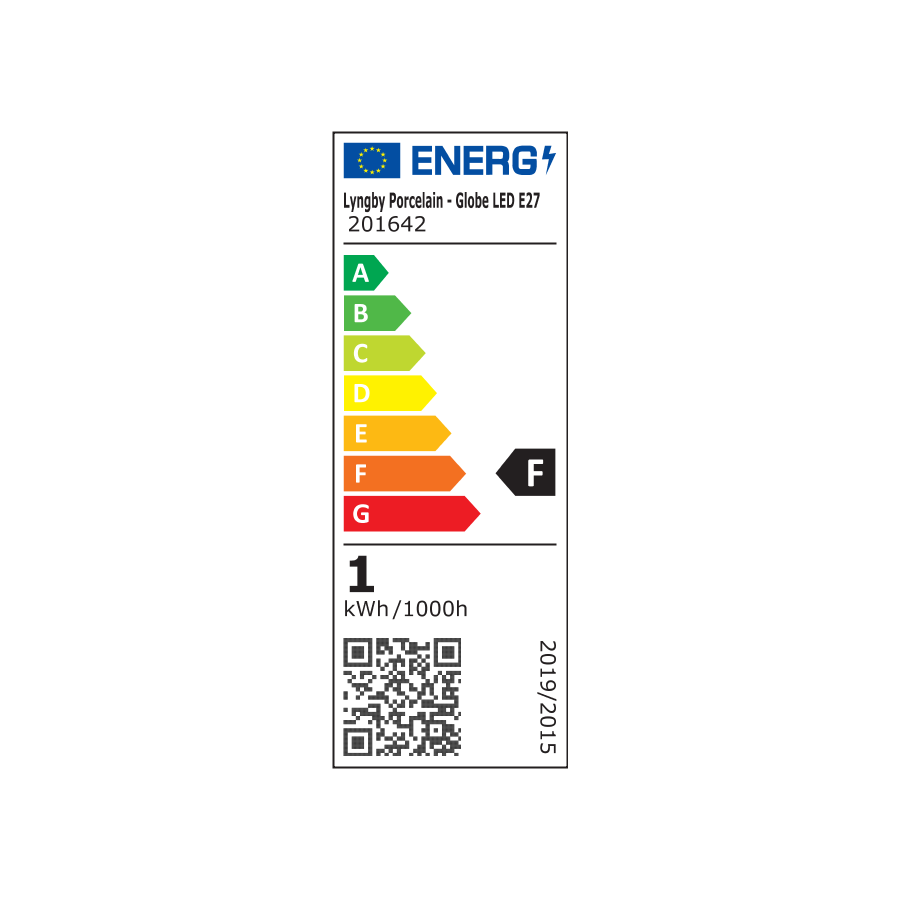 Lyngby Porceln Globe LED 9,5, Klar