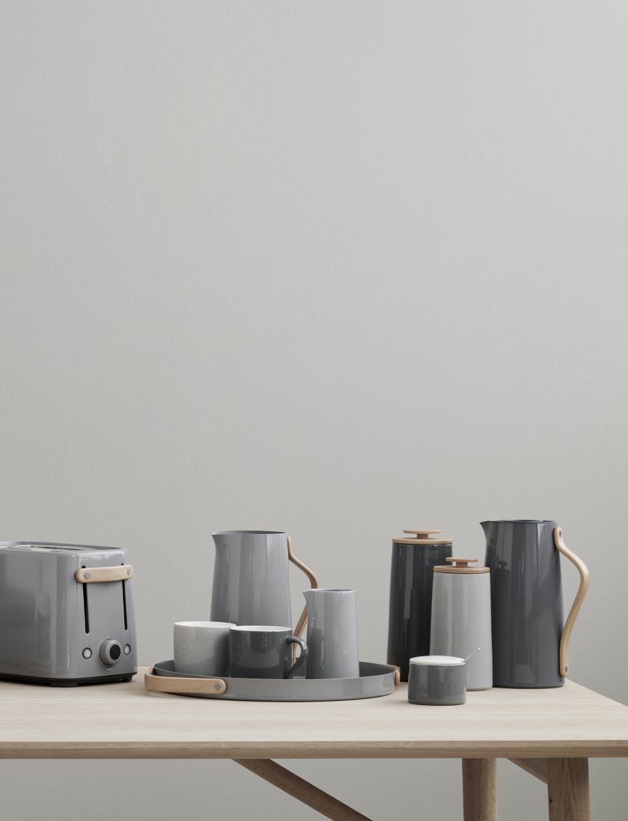 Stelton Emma Serviertablett 35 cm, Grau