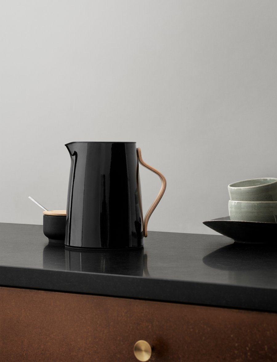 Stelton Emma Thermokanne Tee 1 L, Schwarz