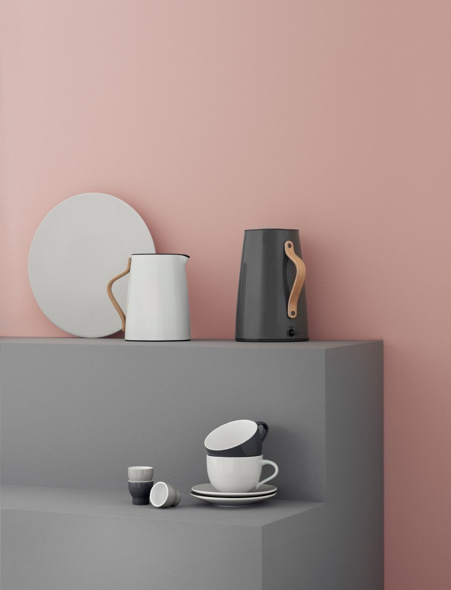 Stelton Emma Elektrischer Wasserkocher 1,2 L, Grau