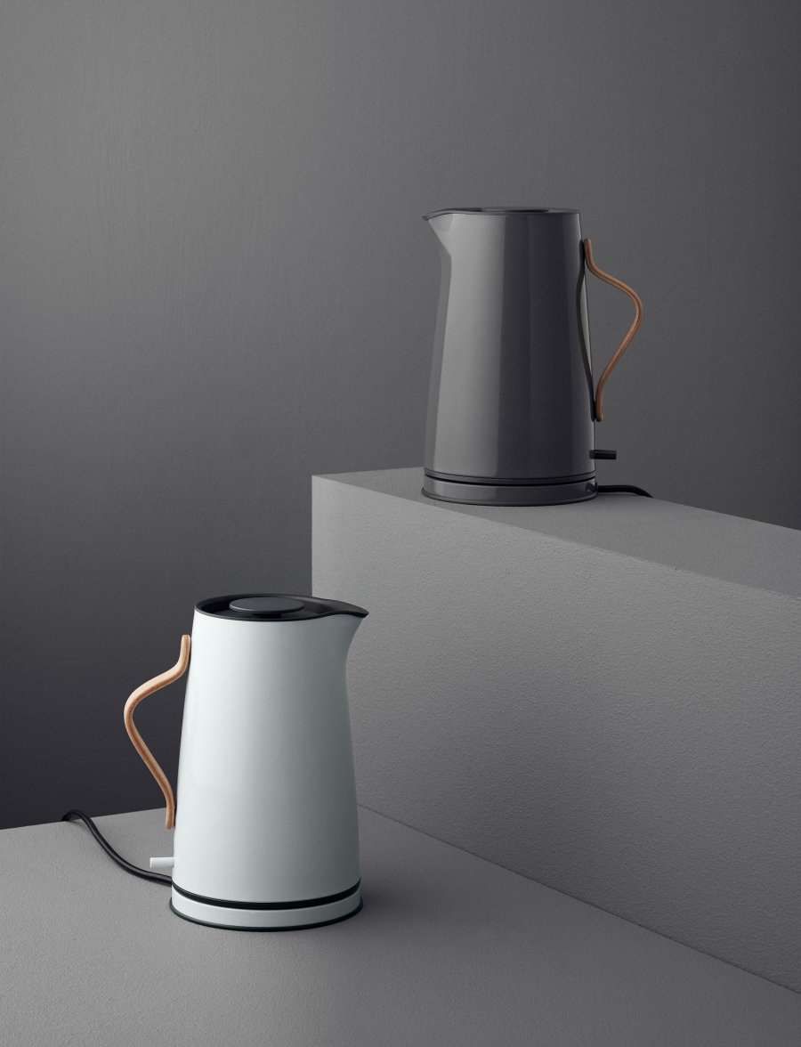 Stelton Emma Elektrischer Wasserkocher 1,2 L, Grau