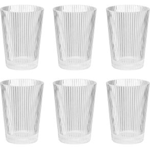 Stelton Pilastro Wasserglas 6er Set 0,24 L, Klar