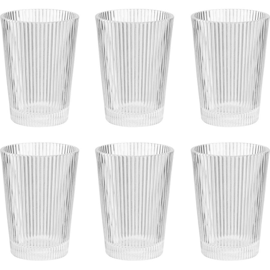 Stelton Pilastro Vandglas 6 stk. 24 cl, Klar