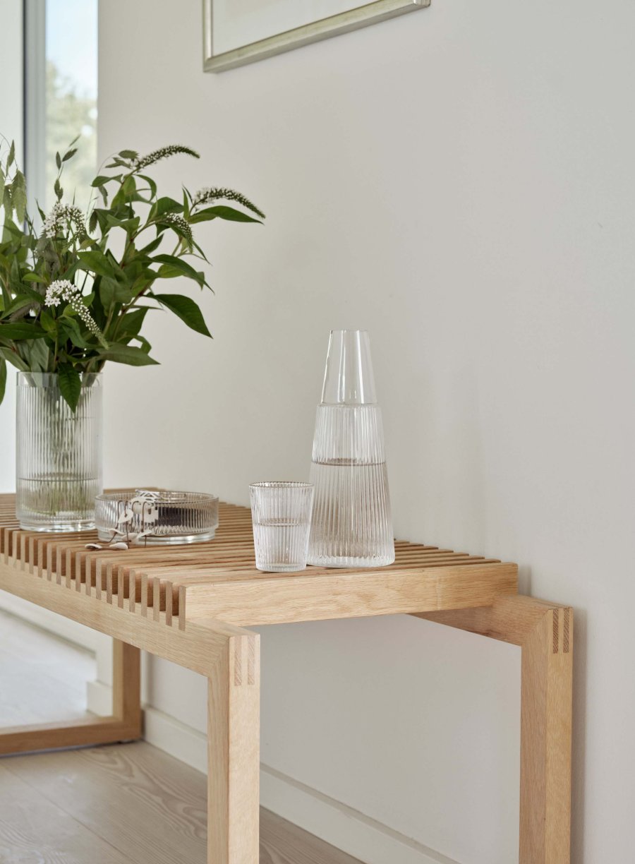 Stelton Pilastro Karaffe mit Glas 1 L, Klar