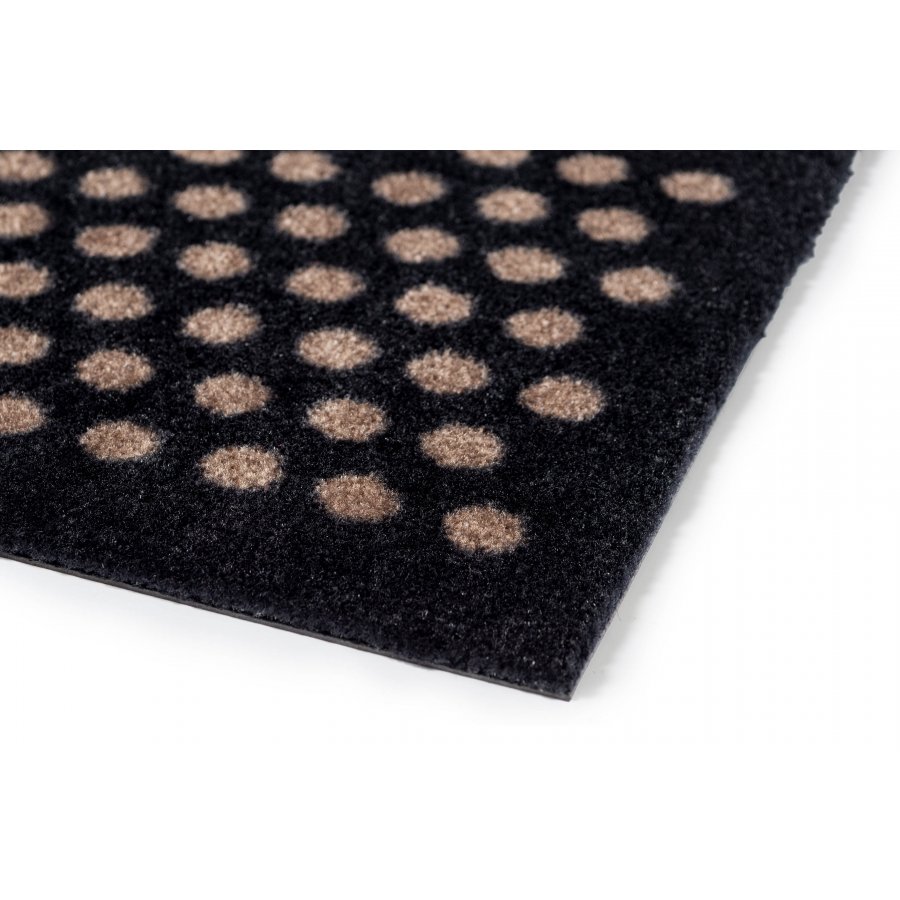 Tica Copenhagen Dot Matte 60x90 cm, Schwarz/Sand