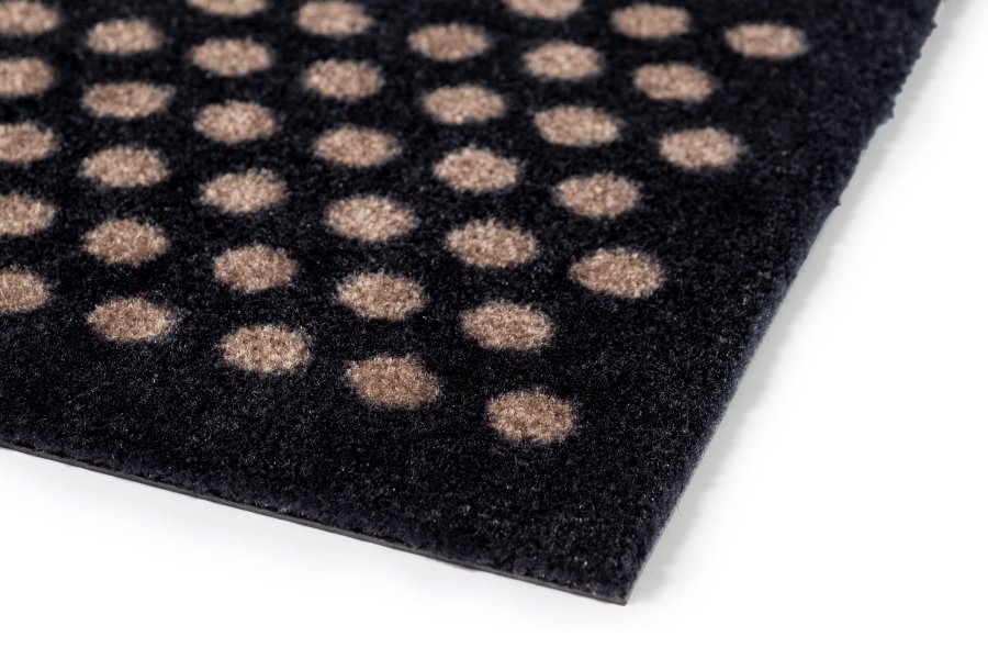 Tica Copenhagen Dot Matte 60x90 cm, Schwarz/Sand