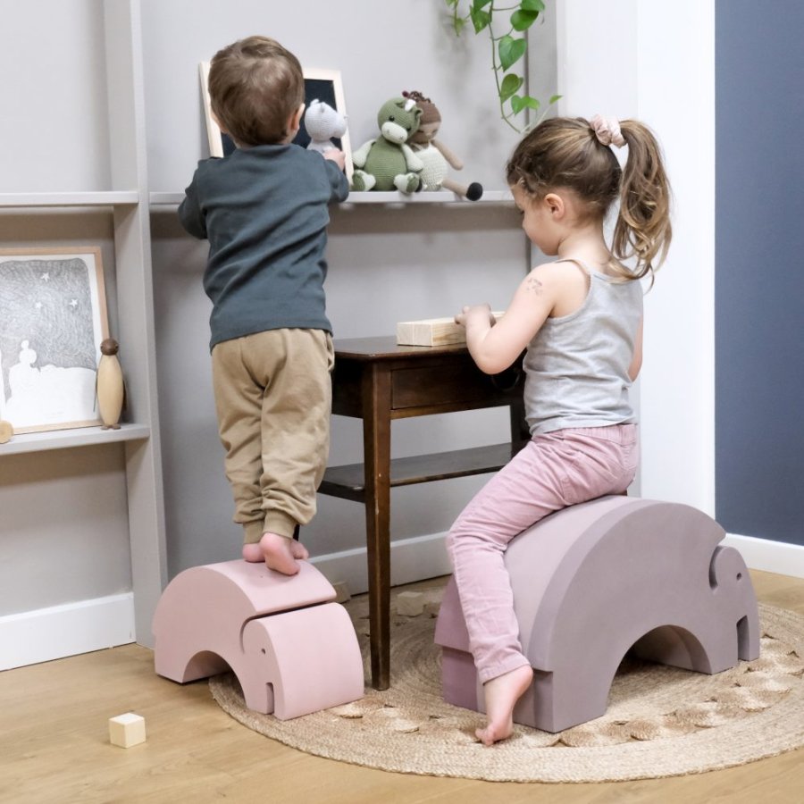 bObles Elefant S/37 cm, Sand Grey