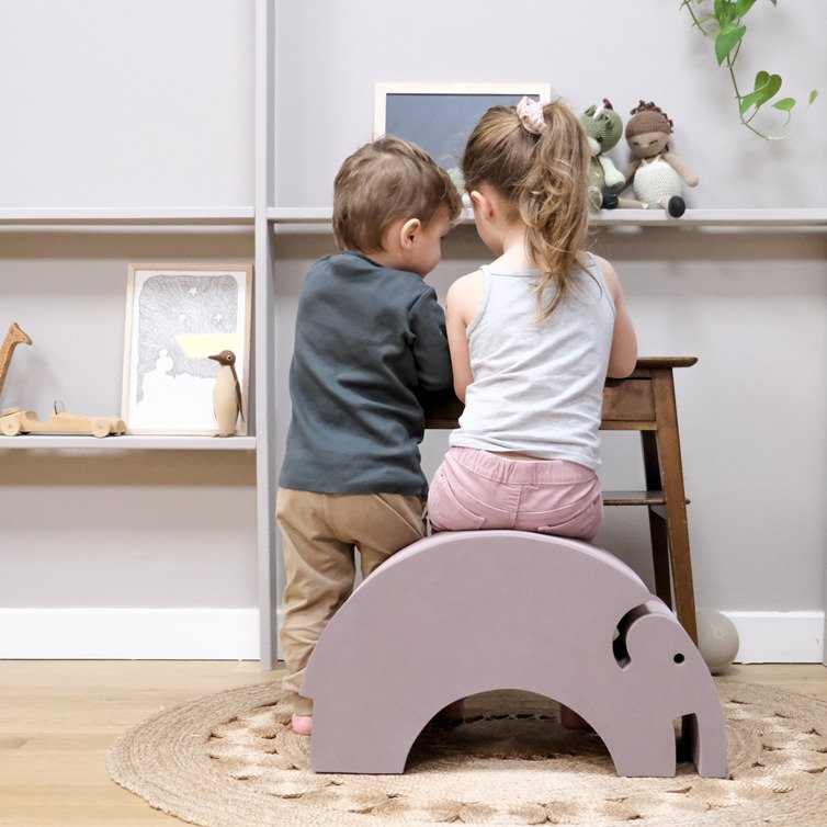 bObles Elefant L/55 cm, Sand Grey