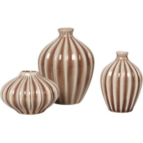 Broste Copenhagen Amalie Vase 3er Set, Faw
