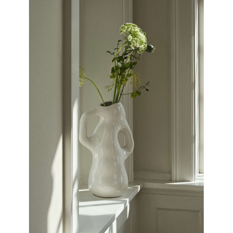 Broste Copenhagen Isolde Vase H35 cm, Wei