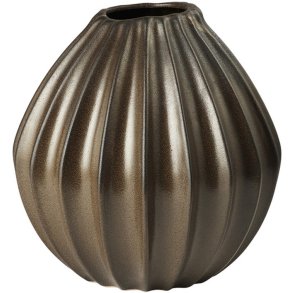 Broste Copenhagen Wide Vase H30 cm, Antique Brown