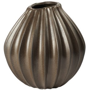 Broste Copenhagen Wide Vase H25 cm, Antique Brown