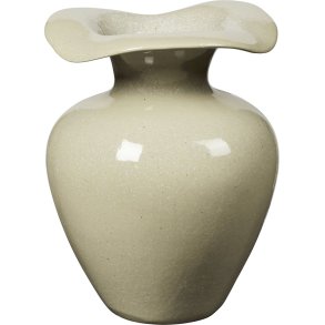 Broste Copenhagen Florentina Vase H32cm, Beige