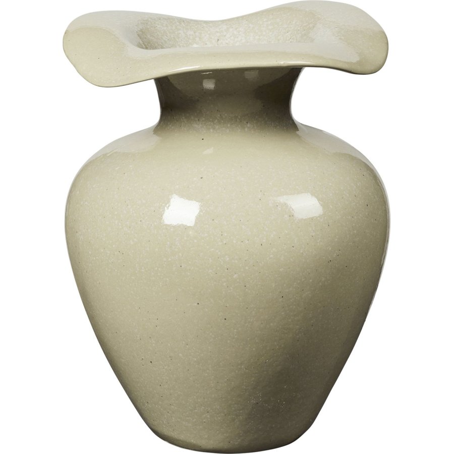 Broste Copenhagen Florentina Vase H32cm, Beige