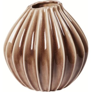 Broste Copenhagen Wide Vase H30cm, Braun