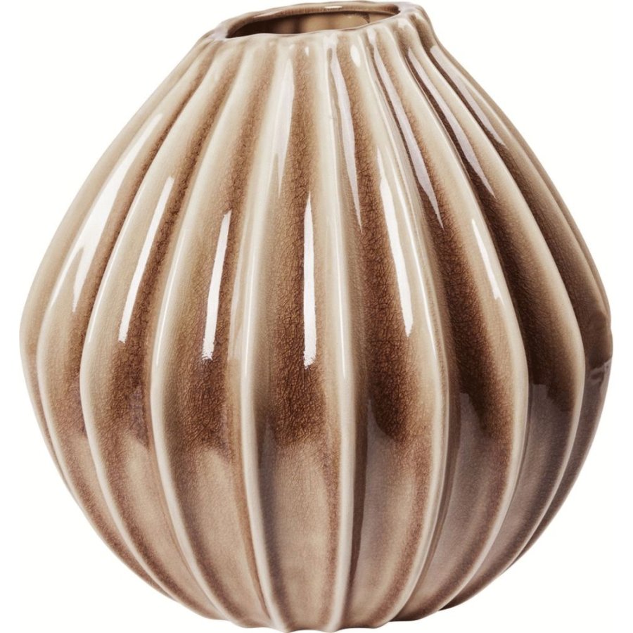 Broste Copenhagen Wide Vase H40 cm, Brun