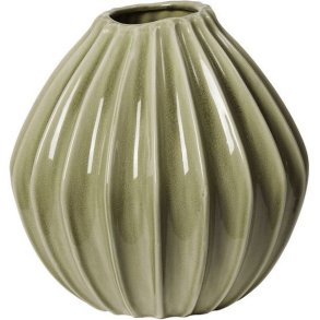 Broste Copenhagen Wide Vase H30 cm, Gr�n