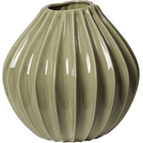 Broste Copenhagen Wide Vase H40 cm, Gr�n