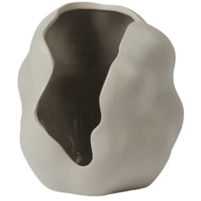 Broste Copenhagen Hekla Stumpenkerzenhalter H16 cm, Dove Grey