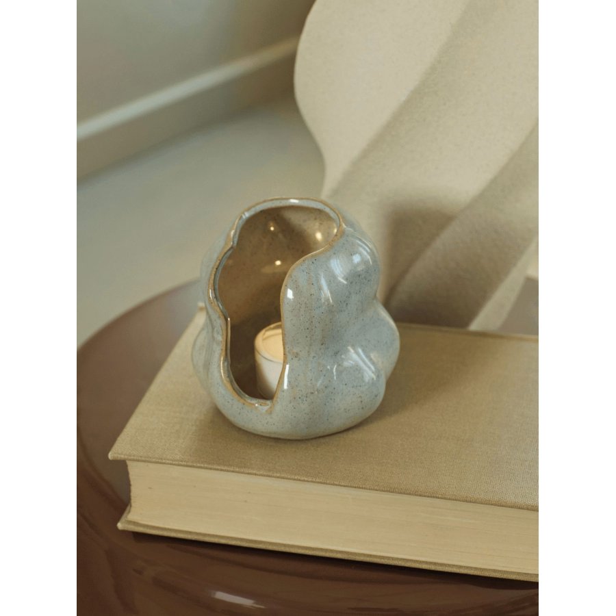 Broste Copenhagen Hekla Stumpenkerzenhalter H10 cm, Gr&uuml;n