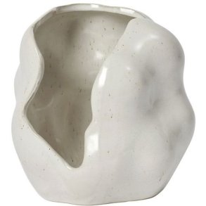 Broste Copenhagen Hekla Stumpenkerzenhalter H16 cm, Wei&szlig;