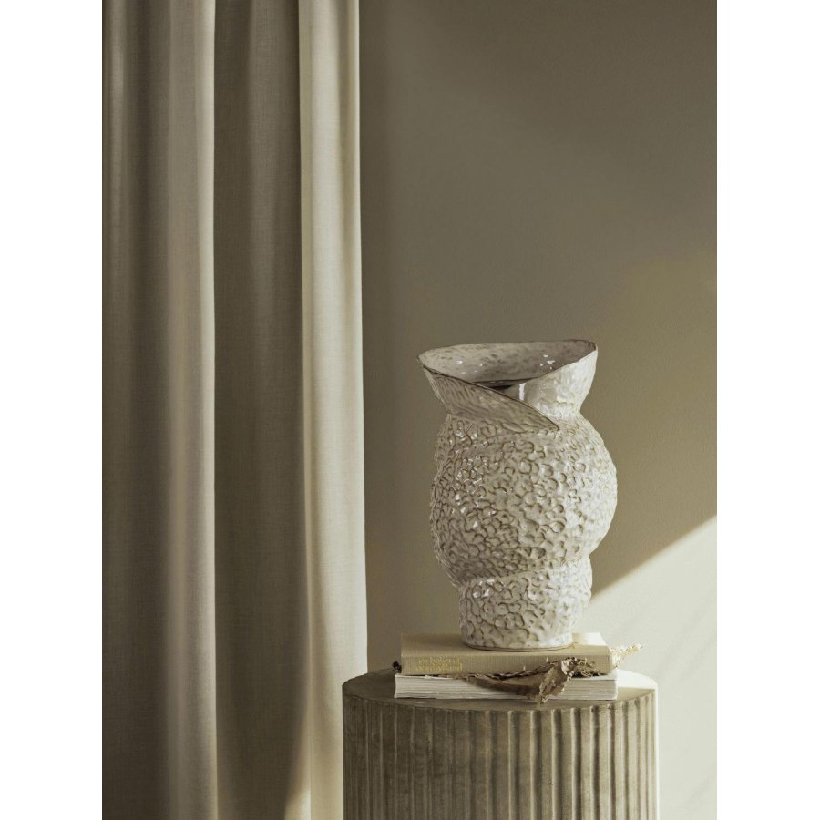 Broste Copenhagen Shelly Vase H38 cm, Hvid