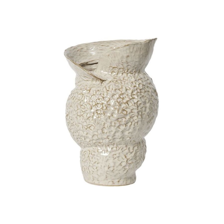 Broste Copenhagen Shelly Vase H38 cm, Hvid