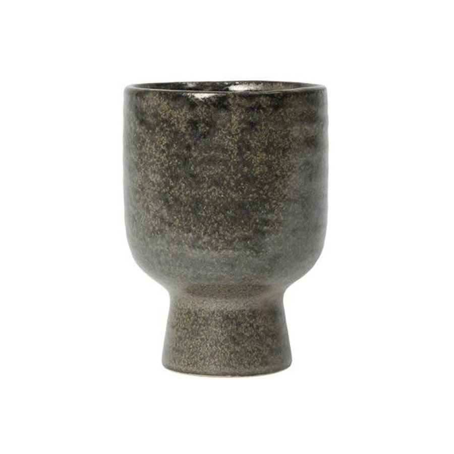 Broste Copenhagen Mika Vase H14,5 cm, Gr�n