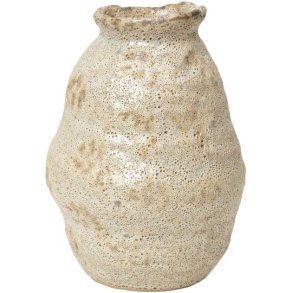Broste Copenhagen Alma Vase H16 cm, Beige